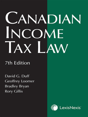 cover image of Canadian Income Tax Law